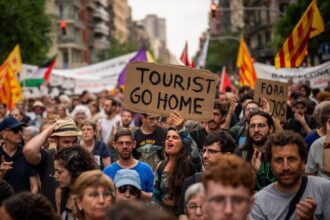 anti tourism protest