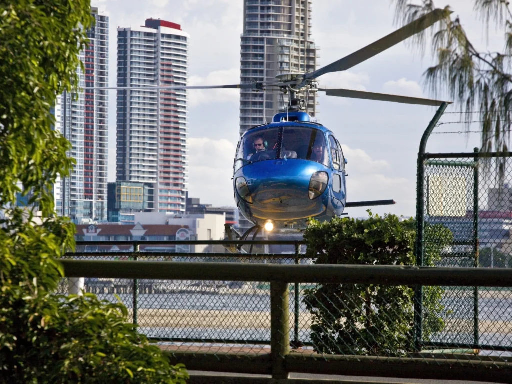 helicopter ride over the Port of Rotterdam and Dutch countryside