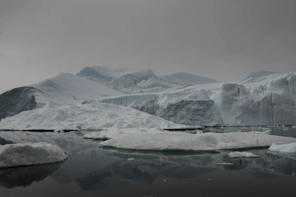 Iceberg-strewn Disko Bay- Greenland