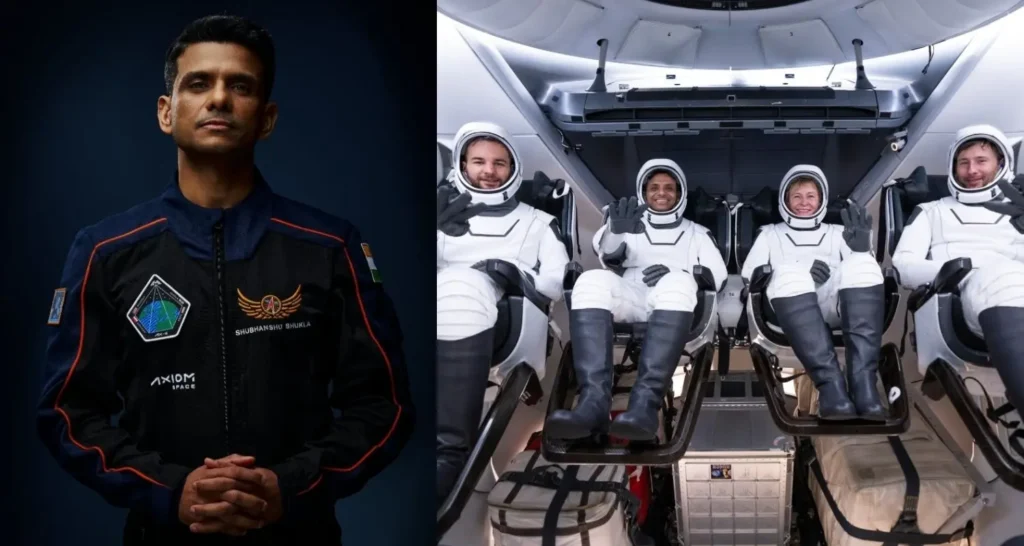 Shubhanshu Shukla with other astonauts