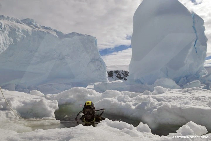 ICE DIVING IN ANTARCTICA