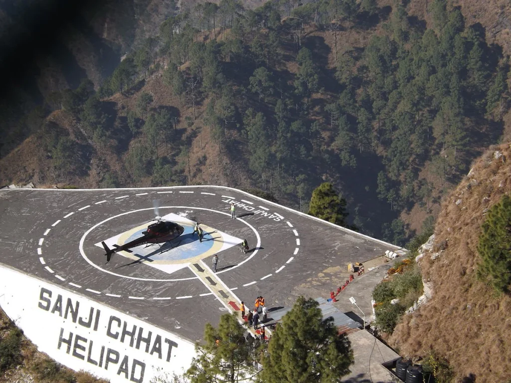 Sanji Chhat Helipad, Katra
