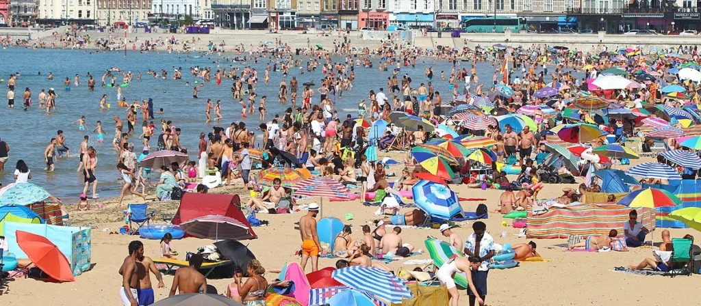 Heatwave at beach