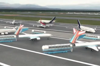Future Boarding System at airport