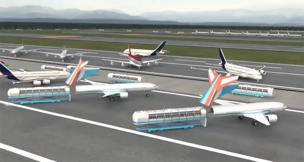 Future Boarding System at airport
