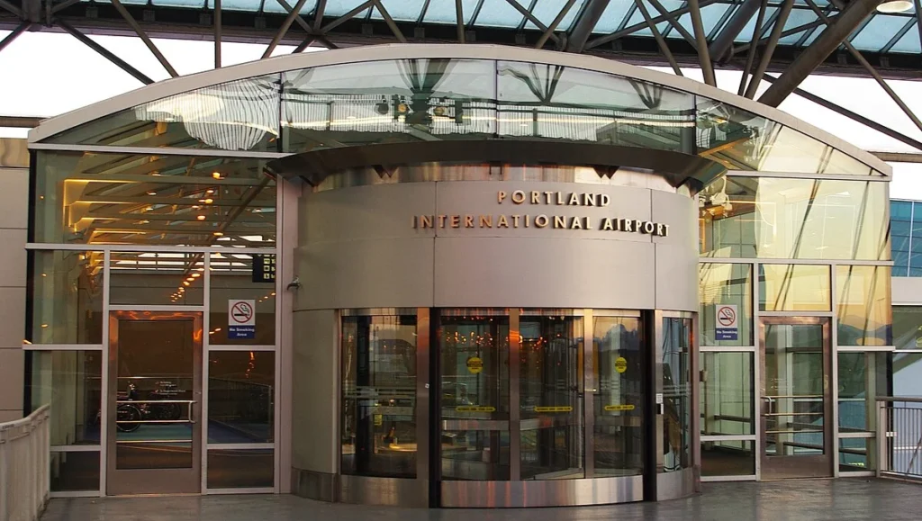 Portland International Airport revolving door
