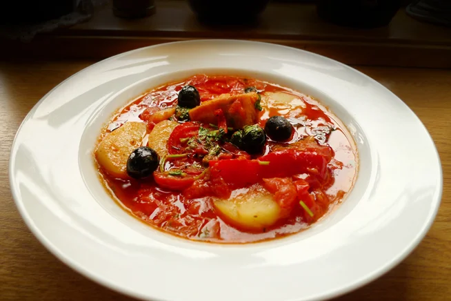 bowl of klippfisk stew