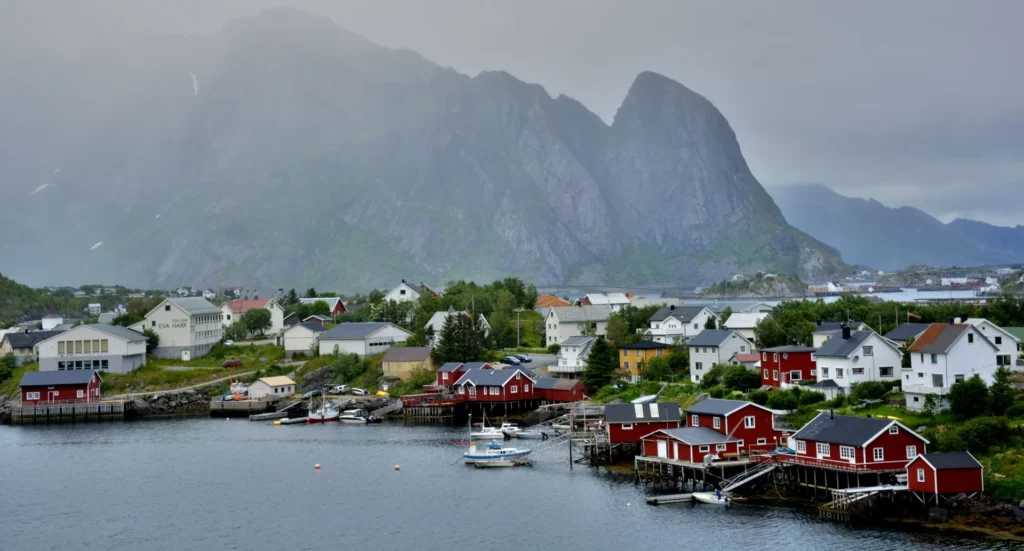 Foggy Town in Norway