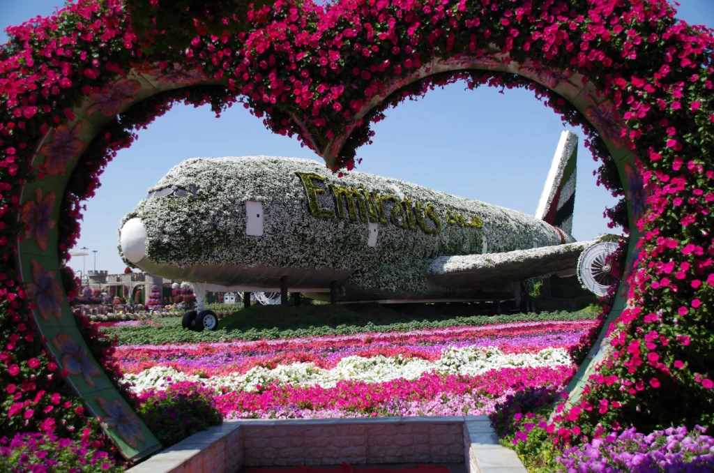 Emirates Plane - Flower display, Miracle Garden