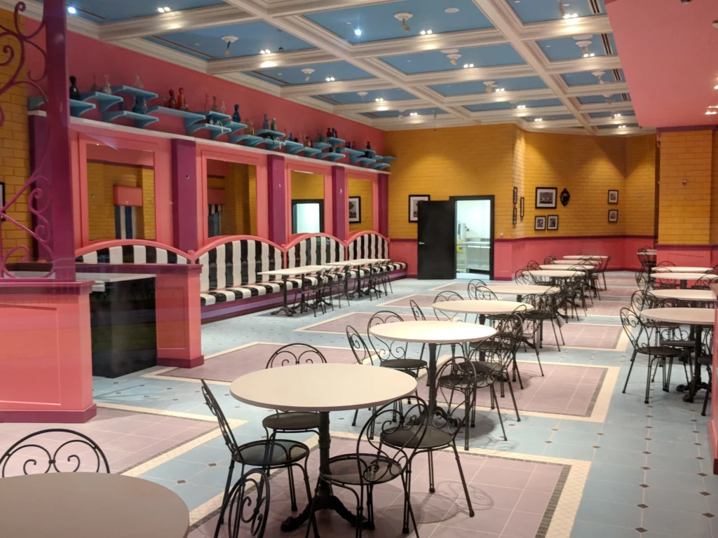 Dinning at Warner bros Yas Island