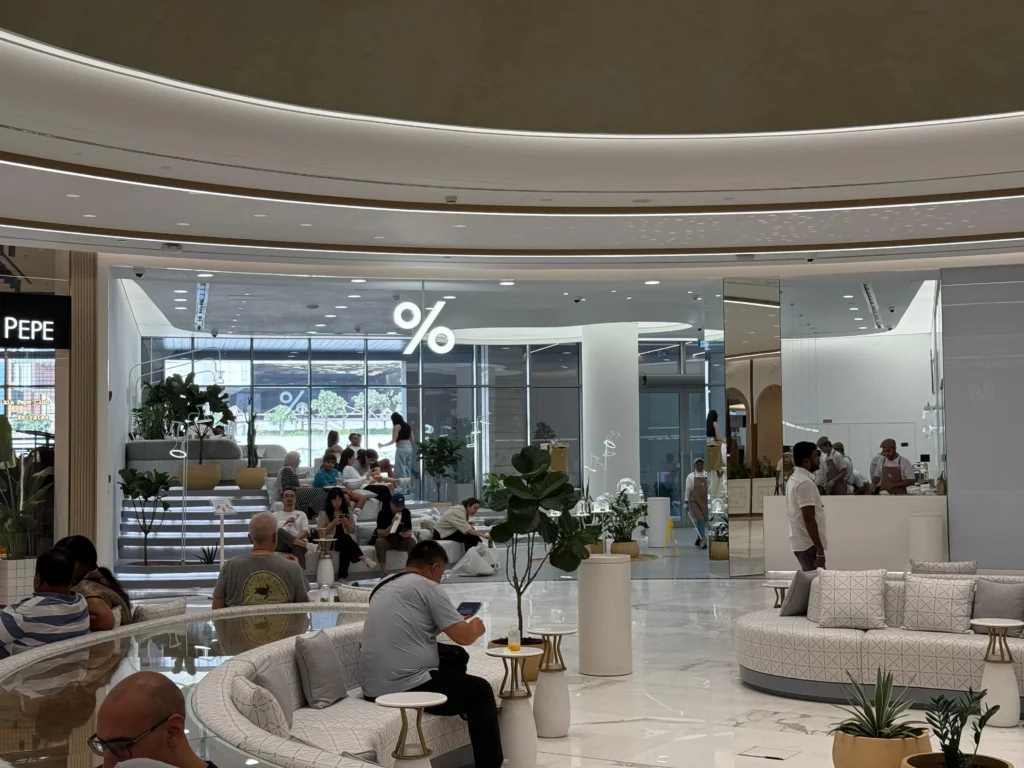 view at the palm dining in palm jumeirah mall