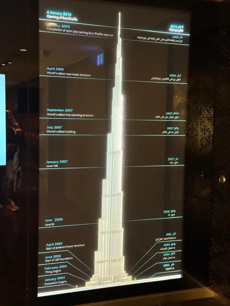 Dimensions of burj khalifa