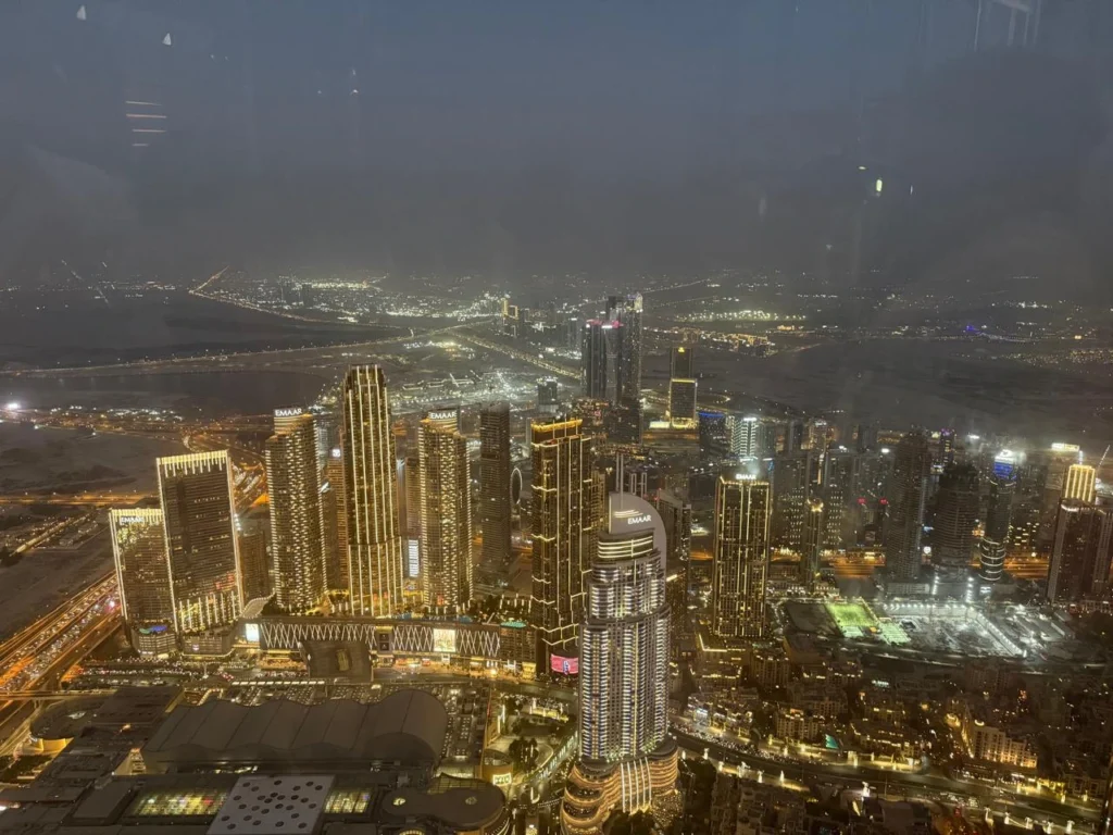 View from the Top of burj khalifa