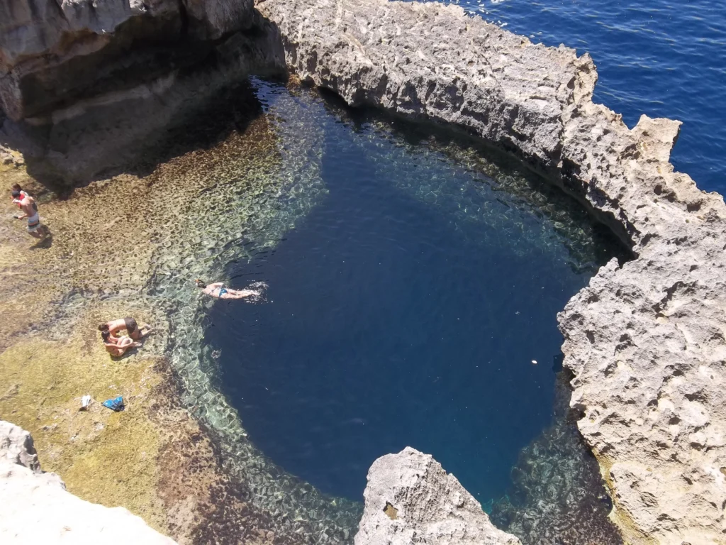 Blue Hole of Gozo, Malta