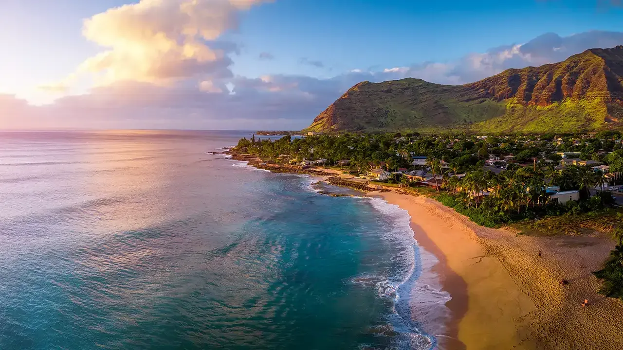 Cheapest Tropical Beach Destinations- Oahu North shore, Hawaii