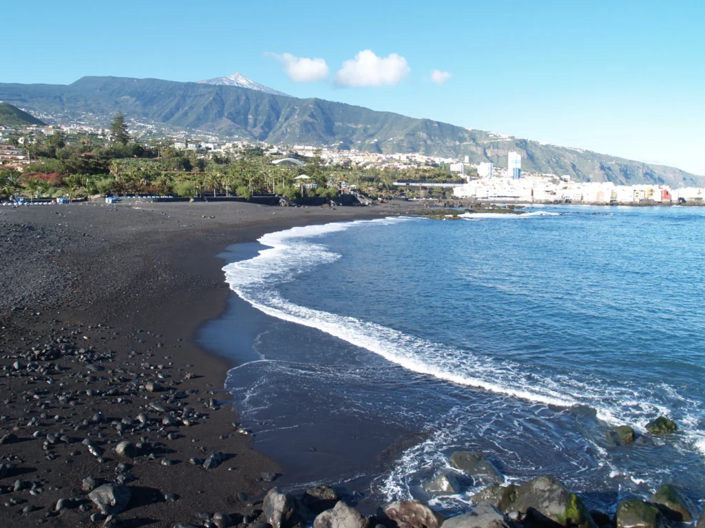 Playa Jardín- black sand beach destinations
